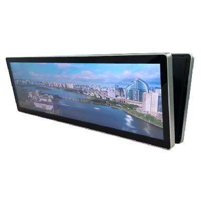 36.2 inch on board AD player Ultra Wide Stretched Bar Screen double side strip lcd display