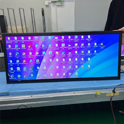 29.4 inch ultra wide stretched bar open frame lcd monitor hdmi bus advertising screen