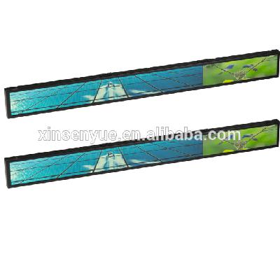Good price FHD ultra thin shelf edge lcd display digital signage shelf lcd video display