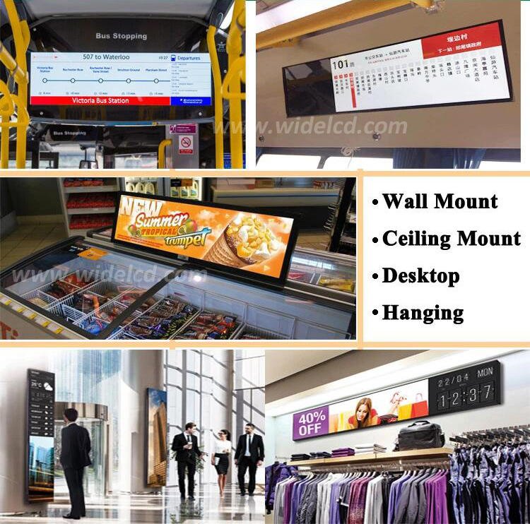 Advertising Digital Display Cheap Stretched LCD