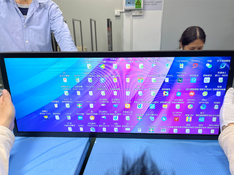 Long Layout Display stretched LCD, ultra wide lcd, digital shelf display Manufacturers ...